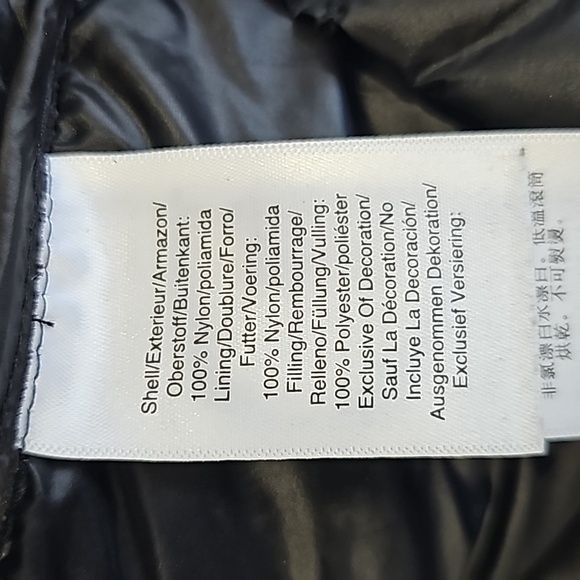 DKNY Jeans Diamond Quilted Hooded Water Resistant Coat Puffer Size XL Black - Picture 11 of 14